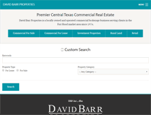 Tablet Screenshot of davidbarrproperties.com